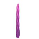 Kit 10 Velas Castiçal Lilás Espiral 20 Cm Candelabro