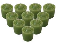 Kit 10 Velas Perfumadas Com Aroma De Erva Doce - Cor Verde - Velas da Jú