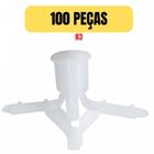 Kit 100 bucha de gesso fly plastica n3