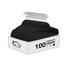 Kit 100 Cabides De Veludo Slim Ultra Finos Antideslizantes Preto - TULLS UTILIDADES