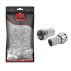 Kit 100 Conector F Rg-6 Rosca P/ Cabo Coaxial + Qualidade