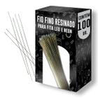 Kit 100 Fio fino cabinho resinado p/ Fita LED e NEON - 10cm