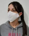 Kit 100 Máscaras De Tecido Tricoline Duplo 100% Algodão Com Ajustador Nasal - Lavável