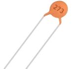 Kit 100 Peças - Capacitor Disco Cerâmico 27nF, 27K 50V 273 - Chong