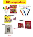 Kit 100 Pessoas Doces Festa Cosme E Damião Com Brinquedos