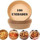 Kit 100 Protetor Para Fritadeira Airfryer Papel Descartável