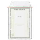 Kit 100 Protetor Porta Documento Tamanho 8,5x11,3cm para RG, Documentos, Bilhete de Transporte, Cartões e Carteirinhas