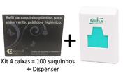 Kit 100 Sacos Para Descarte de Absorventes + 01 Dispenser