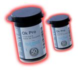 Kit 100 Tiras Glicose Ok Pro Fitas Glicemia Diabetes - Ok Meter