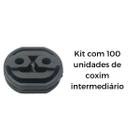 Kit 100 Unidades Borracha Coxim Carro Uno Fire/Doblo/Punto