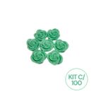 Kit 100 Unidades Mini Sabonete Artesanal Rosa Flor 1,5 cm