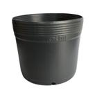 Kit 100 Vasos Plásticos 1L Mudas Plantas Flores Pote Preto