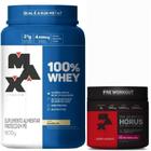 Kit 100% Whey Pote 900G Baunilha + Hórus 300G Frutas - Max Titanium