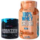 Kit 100% Whey Protein Concentrado zero lactose Creatina 300g Pura Under Labz