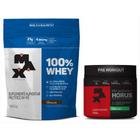 Kit 100% Whey Refil 900G Chocolate + Hórus 300G Limão Yuzu