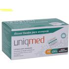 Kit 1000 álcool swab uniqmed