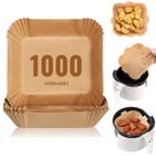 Kit 1000 Papel Descartável Air Fryer Antiaderente Grande Quadrada