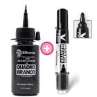 KIT - 100ML de Tinta Marcador + Pincel Pilot V-Board