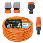 Kit 10M Mangueira Laranja + Conjunto Engates Rapidos