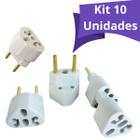 Kit 10un Adaptadores De Tomada 10a / 20a bivolt T