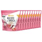 Kit 10Und Biscoito De Tapioca Com Morango S/ Gluten Fhom 60G