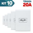 Kit 10x Conjunto Tramontina Liz Placa 4x2 + Tomada 2p+t 10a