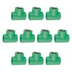 KIT 10x Tee Misto 32 x 3/4" BSP PPR Verde para Água Quente e Fria AMANCO - Amanco Wavin