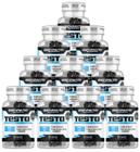 Kit 10x Testo Pote 60 Capsulas Vitaminas e Minerais com Boro Importado Original - Body Nutry