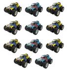 Kit 11 Brinquedos Carrinho De Fricção 4Wd Off Road Grafite