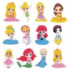Kit 12 Adesivos 5D Pintura de Diamante Princesas Heróis Artesanato Brinquedo Dia das Crianças Menina Menino Presente