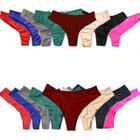 Kit 12 Calcinhas P ao Plus Size Fio Duplo Não Marca Roupa Confortável Mulher