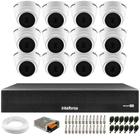 Kit 12 Câmeras Dome VHL 1220 D G2 HDCVI 2mp Full HD 1080p + Dvr Intelbras MHDX 3116-C 16 Canais