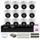 Kit 12 Câmeras Intelbras VHD 3230 D G7 Dome Full HD 1080p Visão Noturna de 30m IP67 + DVR Intelbras MHDX 1316 Full HD 16 Canais Multi HD + HD 2TB