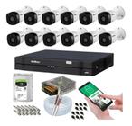 Kit 12 Câmeras Multi Hd Intelbras 1120b Dvr 16 Canais Com Hd 1TB