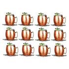 Kit 12 Canecas Moscow Mule Cobre - 500 Ml Impermeabilizada