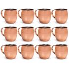 Kit 12 Canecas Moscow Mule Cobre 530ml Drink Gourmet Mix