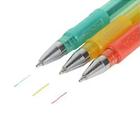 Kit 12 canetas esferográficas coloridas tinta gel glitter escolar