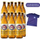 Kit 12 Cervejas Paulaner Münchner Hell 500ml + Camiseta