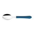 Kit 12 Colher de Mesa Tramontina Leme Inox Azul Oceano