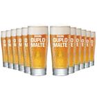 Kit 12 Copos para Cerveja Brahma Duplo Malte Original - Ambev