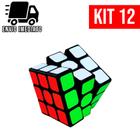 Kit 12 Cubo Mágico 5x5 Grande Brinquedo Quebra Cabeça Infantil Interativo para Criança Adulto