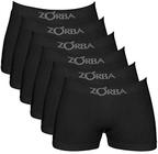 Kit 12 Cuecas Boxer Em Algodão Adulto ZORBA-781 - Preto