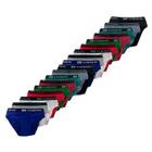 Kit 12 Cuecas Slip Tradicional Adulto 100% Algodão Elastico Exposto P ao PLUS SIZE Masculino