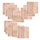 Kit 12 Deck Madeira Modular 35X35 Natural Área Int E Ext - Belfix