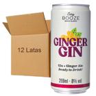 Kit 12 Drink Easy Booze Lata Gin+Ginger 269Ml