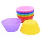 Kit 12 Formas Silicone Mini Cupcake Forminha de Bolo Muffin Assadeira Maleavel - COMERCIAL MARCO FERRARI DROP RIO