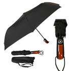 kit 12 Guarda Chuva Abre Automático 35cm de Bolsa Grande Resistente Contra Vento