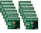 Kit 12 jogos encordoamento cavaco são gonçalo níquel com bolinha tensão média extra cordas e palhetas