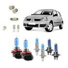 Kit 12 Lampadas Farol +Milha H11 + Leds Renault Clio 2003...