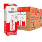Kit 12 Leite UHT Integral Piracanjuba 1L Caixa com Tampa Longa Vida